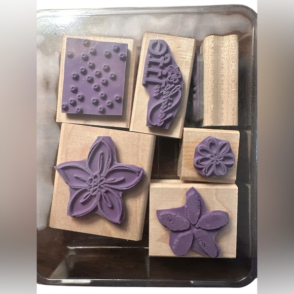 Stampin' Up! Four Retired Rubber Stamp Set All New - Picture 11 of 11